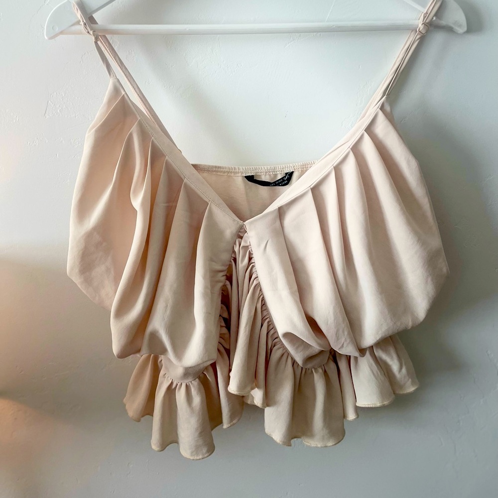 Ruffle tank